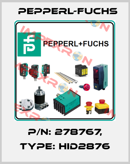 p/n: 278767, Type: HID2876 Pepperl-Fuchs