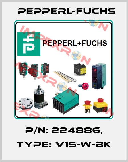 p/n: 224886, Type: V1S-W-BK Pepperl-Fuchs