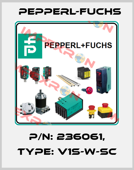 p/n: 236061, Type: V1S-W-SC Pepperl-Fuchs