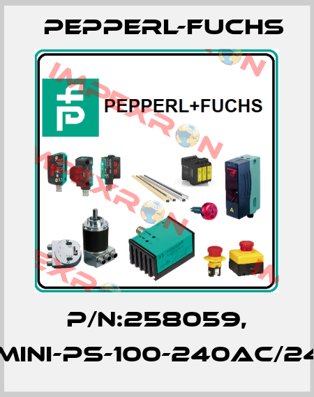 P/N:258059, Type:MINI-PS-100-240AC/24DC/1.3 Pepperl-Fuchs