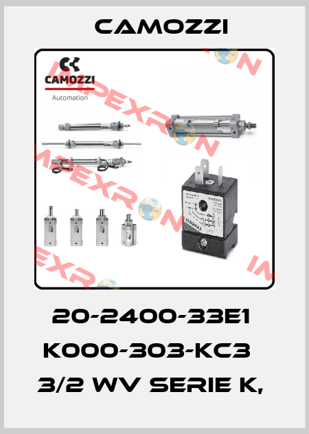 20-2400-33E1  K000-303-KC3   3/2 WV SERIE K,  Camozzi