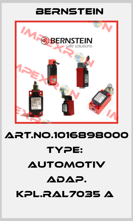 Art.No.1016898000 Type:  AUTOMOTIV ADAP. KPL.RAL7035 A  Bernstein