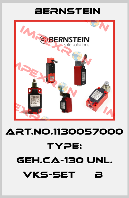 Art.No.1130057000 Type: GEH.CA-130 UNL. VKS-SET      B  Bernstein