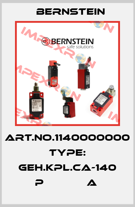 Art.No.1140000000 Type: GEH.KPL.CA-140 P             A  Bernstein