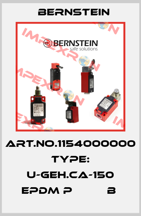 Art.No.1154000000 Type: U-GEH.CA-150 EPDM P          B  Bernstein