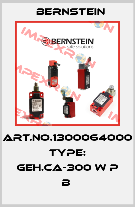 Art.No.1300064000 Type: GEH.CA-300 W P               B  Bernstein