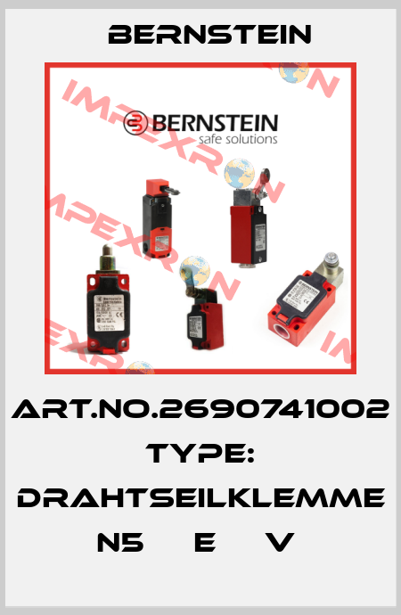 Art.No.2690741002 Type: DRAHTSEILKLEMME N5     E     V  Bernstein