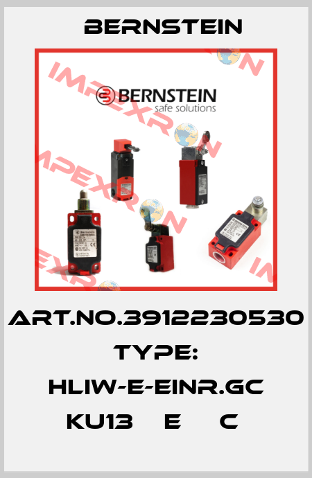Art.No.3912230530 Type: HLIW-E-EINR.GC KU13    E     C  Bernstein