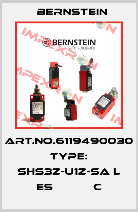 Art.No.6119490030 Type: SHS3Z-U1Z-SA L ES            C Bernstein