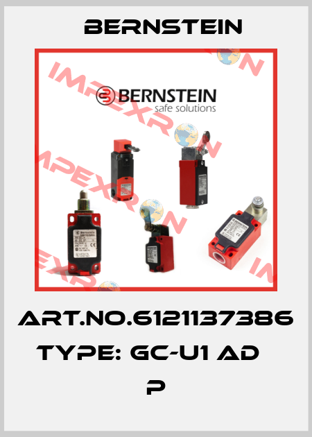 Art.No.6121137386 Type: GC-U1 AD                     P Bernstein