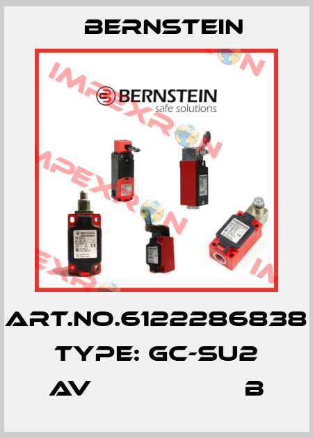 Art.No.6122286838 Type: GC-SU2 AV                    B Bernstein