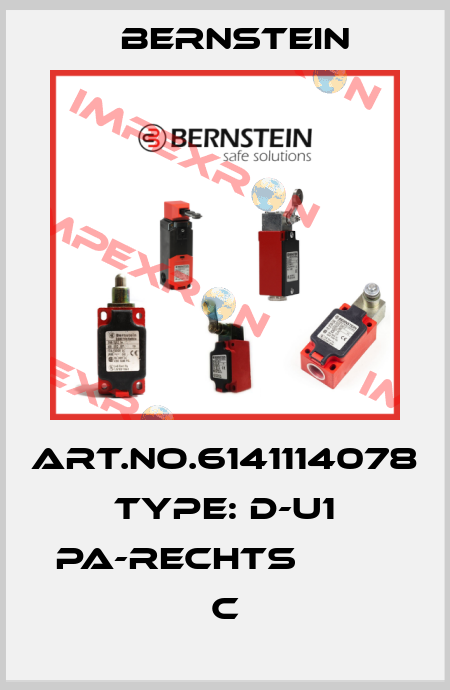 Art.No.6141114078 Type: D-U1 PA-RECHTS               C Bernstein