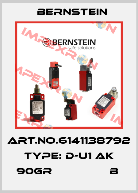 Art.No.6141138792 Type: D-U1 AK 90GR                 B  Bernstein