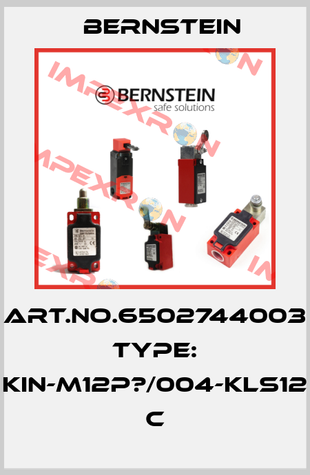 Art.No.6502744003 Type: KIN-M12P?/004-KLS12          C Bernstein