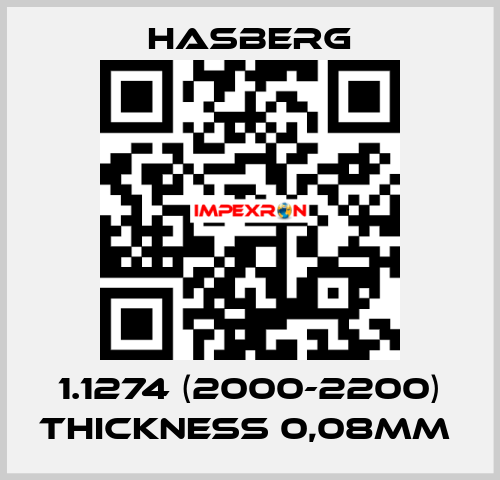 1.1274 (2000-2200) thickness 0,08mm  Hasberg