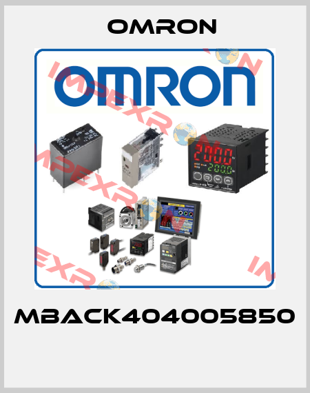 MBACK404005850  Omron