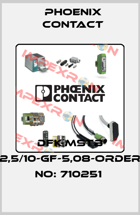 DFK-MSTB 2,5/10-GF-5,08-ORDER NO: 710251  Phoenix Contact