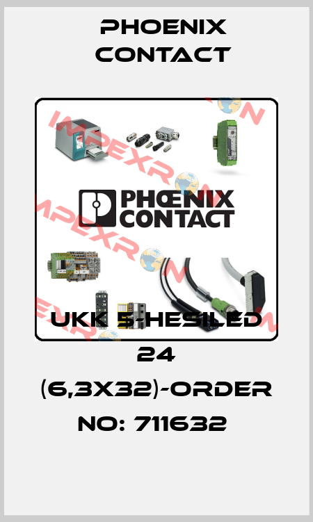 UKK 5-HESILED 24 (6,3X32)-ORDER NO: 711632  Phoenix Contact