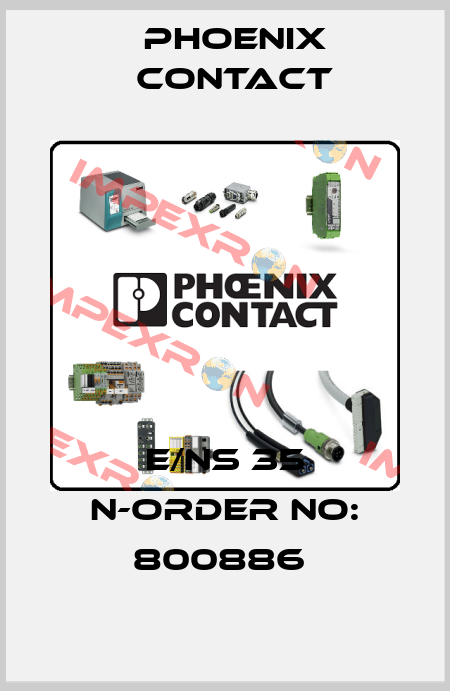 E/NS 35 N-ORDER NO: 800886  Phoenix Contact