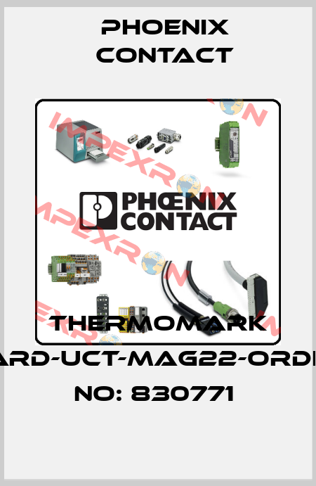 THERMOMARK CARD-UCT-MAG22-ORDER NO: 830771  Phoenix Contact