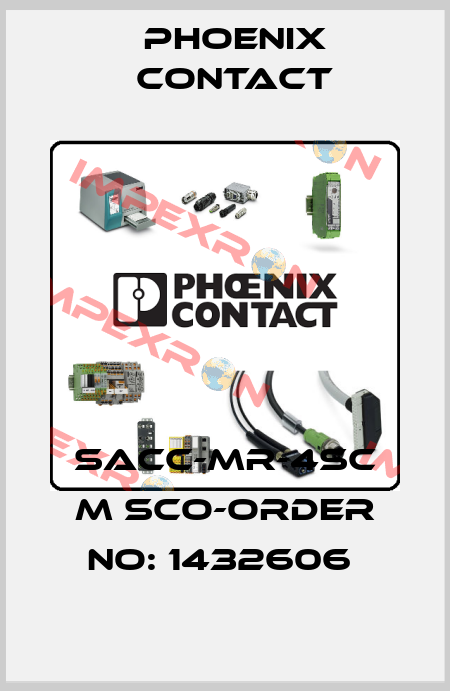 SACC-MR-4SC M SCO-ORDER NO: 1432606  Phoenix Contact