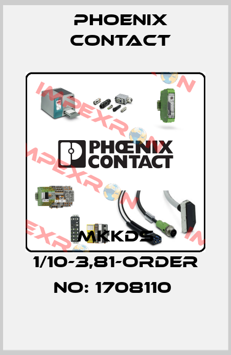 MKKDS 1/10-3,81-ORDER NO: 1708110  Phoenix Contact