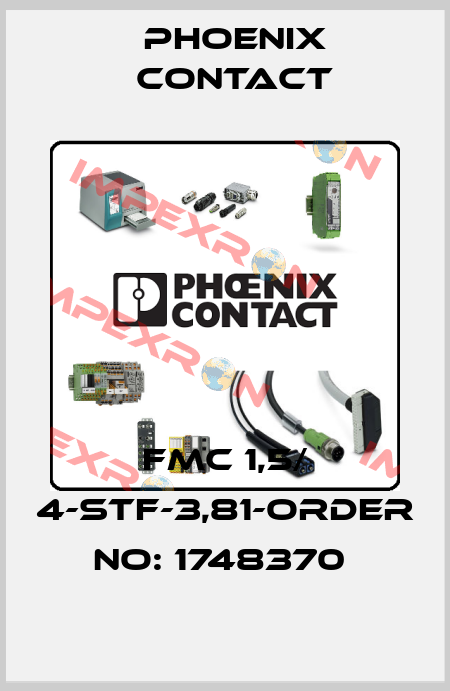 FMC 1,5/ 4-STF-3,81-ORDER NO: 1748370  Phoenix Contact