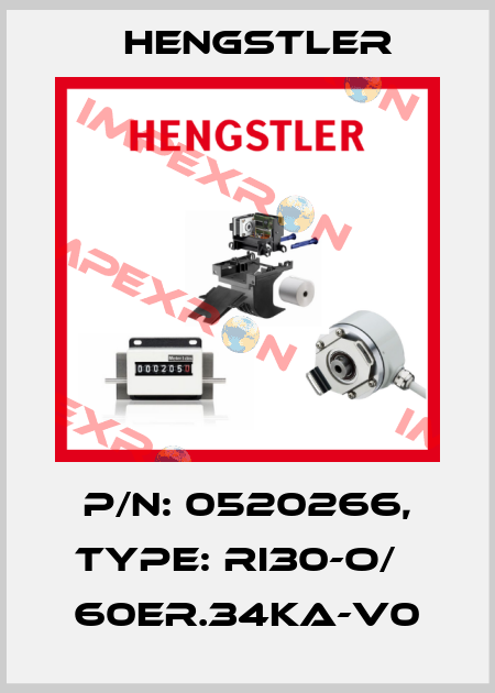 p/n: 0520266, Type: RI30-O/   60ER.34KA-V0 Hengstler