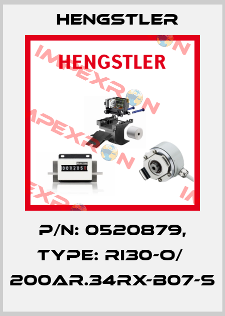 p/n: 0520879, Type: RI30-O/  200AR.34RX-B07-S Hengstler
