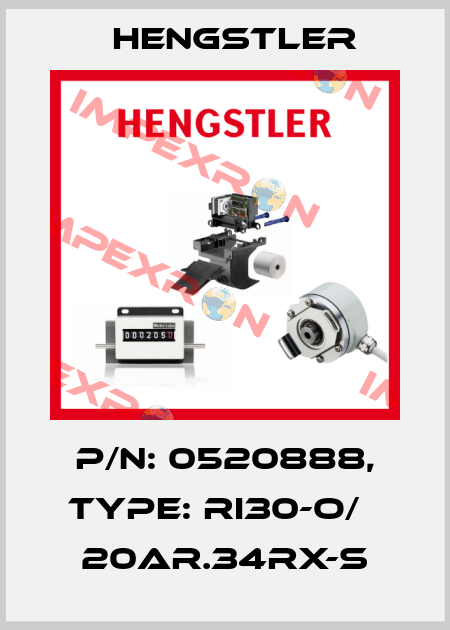 p/n: 0520888, Type: RI30-O/   20AR.34RX-S Hengstler