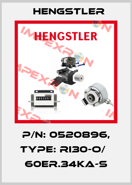 p/n: 0520896, Type: RI30-O/   60ER.34KA-S Hengstler