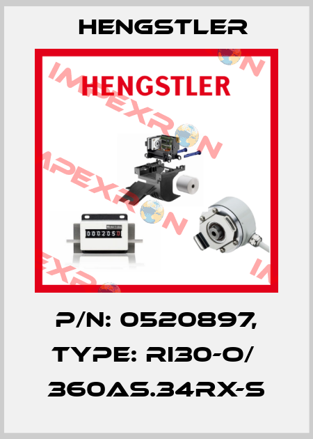 p/n: 0520897, Type: RI30-O/  360AS.34RX-S Hengstler