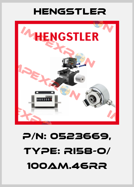 p/n: 0523669, Type: RI58-O/ 100AM.46RR Hengstler