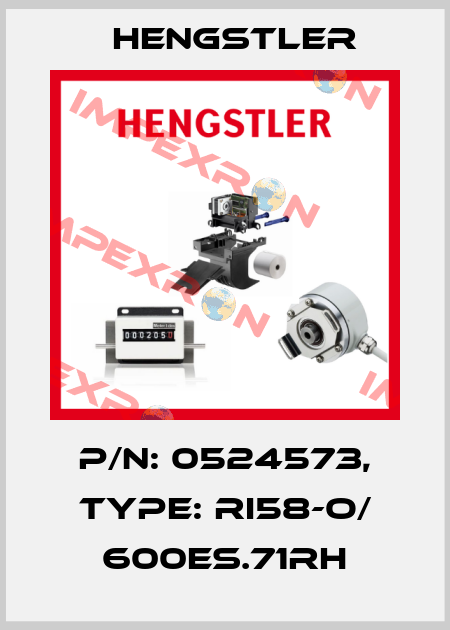 p/n: 0524573, Type: RI58-O/ 600ES.71RH Hengstler