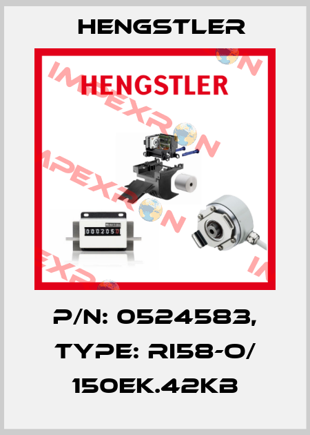 p/n: 0524583, Type: RI58-O/ 150EK.42KB Hengstler
