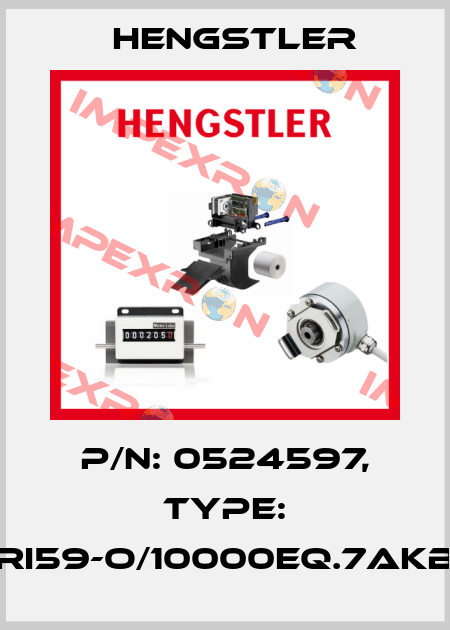 p/n: 0524597, Type: RI59-O/10000EQ.7AKB Hengstler