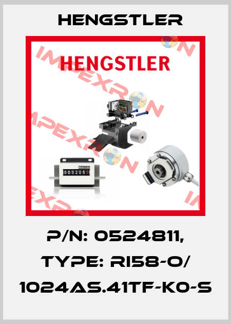 p/n: 0524811, Type: RI58-O/ 1024AS.41TF-K0-S Hengstler