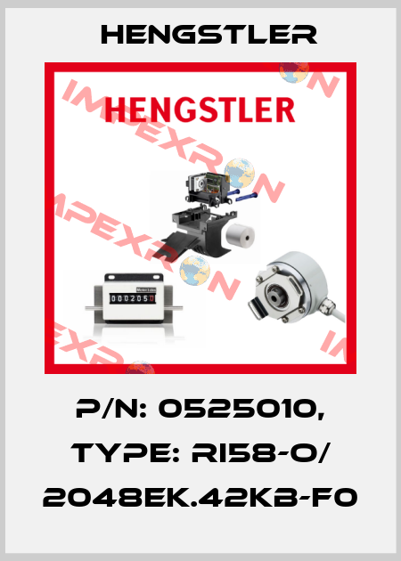 p/n: 0525010, Type: RI58-O/ 2048EK.42KB-F0 Hengstler