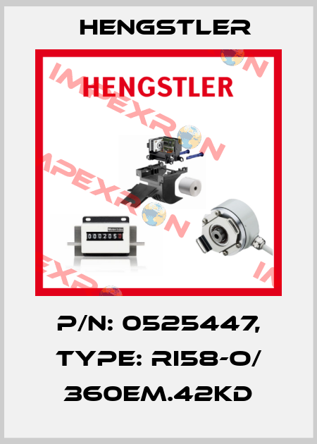 p/n: 0525447, Type: RI58-O/ 360EM.42KD Hengstler