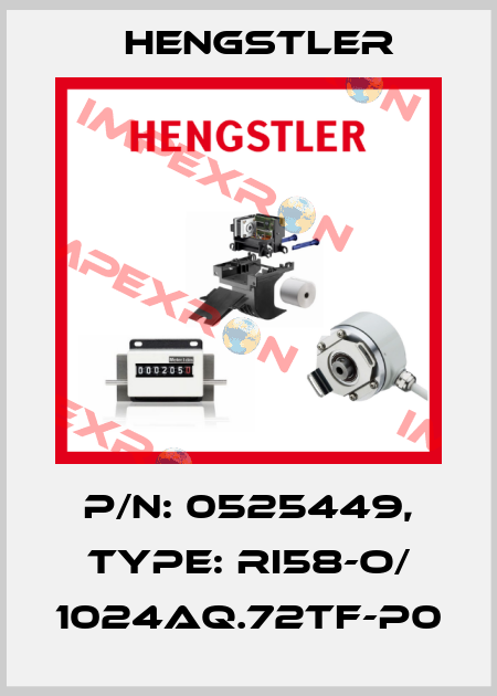p/n: 0525449, Type: RI58-O/ 1024AQ.72TF-P0 Hengstler