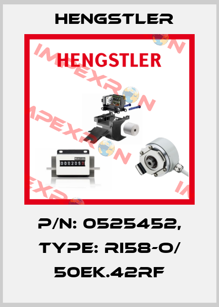 p/n: 0525452, Type: RI58-O/ 50EK.42RF Hengstler