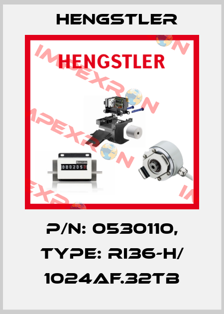 p/n: 0530110, Type: RI36-H/ 1024AF.32TB Hengstler