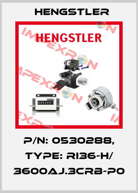 p/n: 0530288, Type: RI36-H/ 3600AJ.3CRB-P0 Hengstler