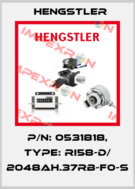 p/n: 0531818, Type: RI58-D/ 2048AH.37RB-F0-S Hengstler