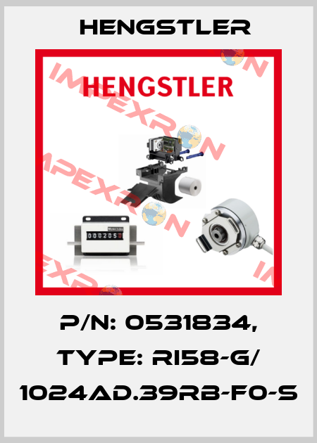 p/n: 0531834, Type: RI58-G/ 1024AD.39RB-F0-S Hengstler