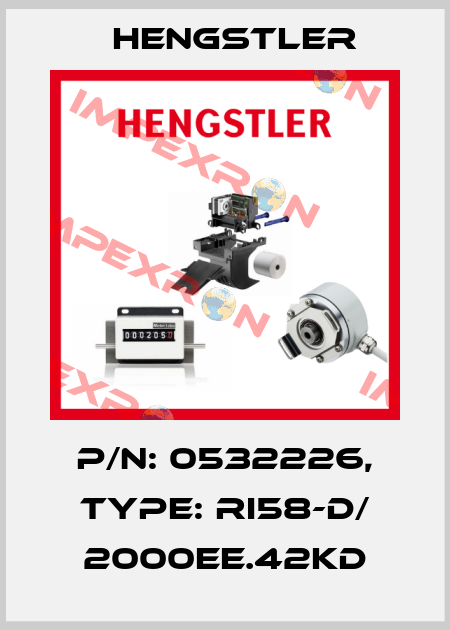 p/n: 0532226, Type: RI58-D/ 2000EE.42KD Hengstler
