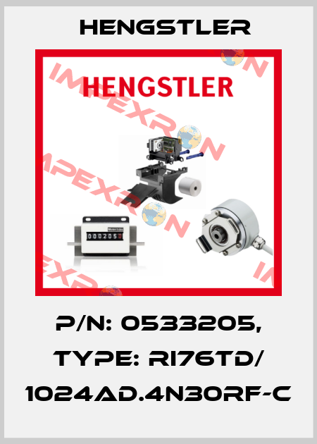 p/n: 0533205, Type: RI76TD/ 1024AD.4N30RF-C Hengstler