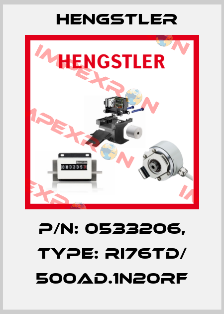 p/n: 0533206, Type: RI76TD/ 500AD.1N20RF Hengstler