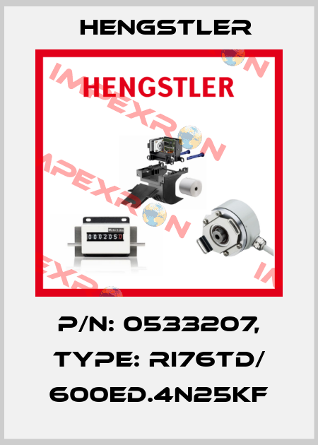 p/n: 0533207, Type: RI76TD/ 600ED.4N25KF Hengstler