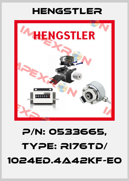 p/n: 0533665, Type: RI76TD/ 1024ED.4A42KF-E0 Hengstler
